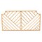 Baxton Studio Giza Modern Bohemian Natural Brown Rattan Queen Size Wallmount Headboard 211-12753-ZORO - alternate 2